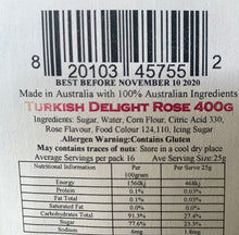 Load image into Gallery viewer, Red Hill Confectionery - Rose Turkish Delight 400g Bag