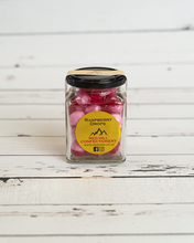 Load image into Gallery viewer, Red Hill Confectionery - Raspberry Drops Rock Candy 200g Jar
