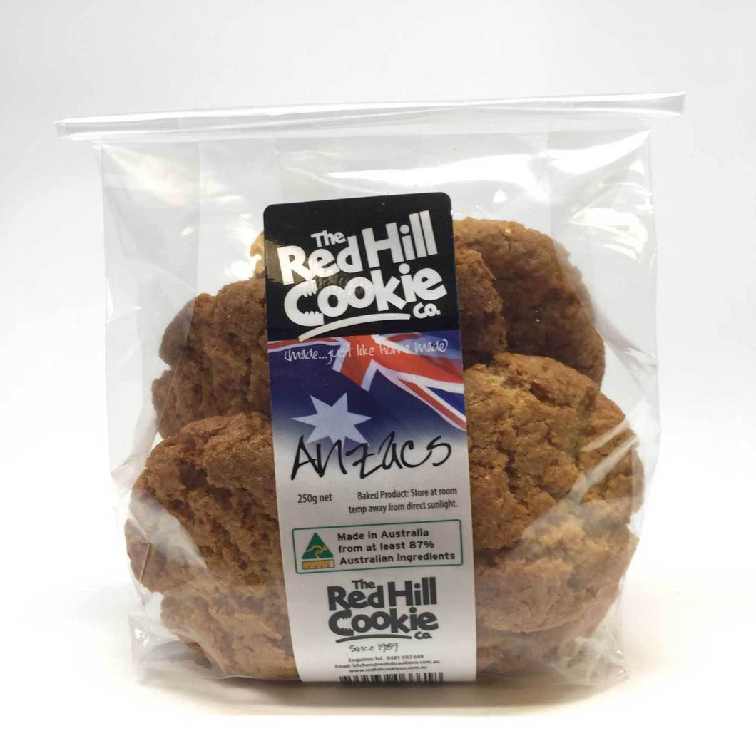 COOKIES Red Hill Cookie Co ANZACS 250g