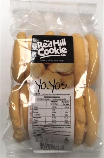 COOKIES Red Hill Cookie Co BUTTER YO YO's 6 Pack 300g