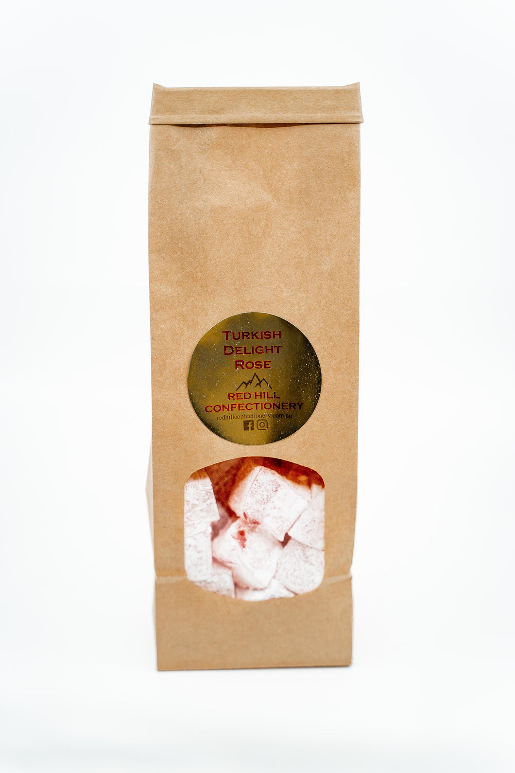 Red Hill Confectionery - Rose Turkish Delight 400g Bag